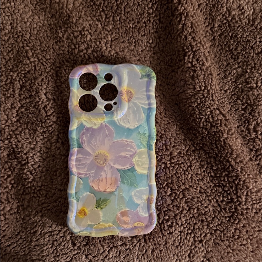 Floral Pattern Phone Case - Multicolor